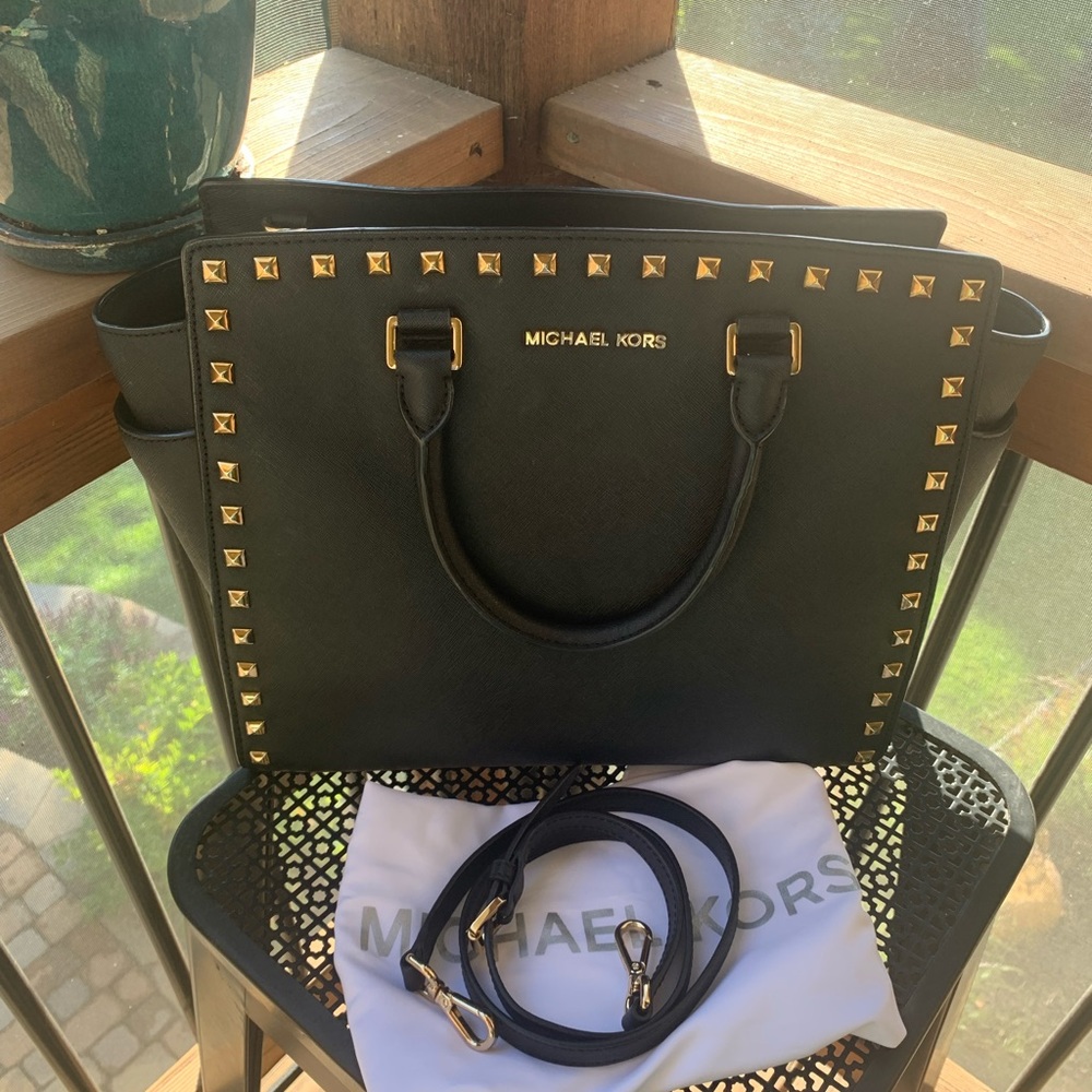 Michael Kors Selma studded tote large